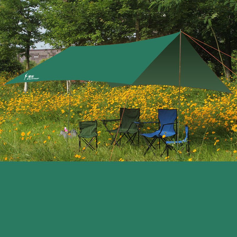 Auvent d'ombre solaire pour camping - tente 3x3 m, ultra légère et résistante aux intempéries - IVOIRART.COM