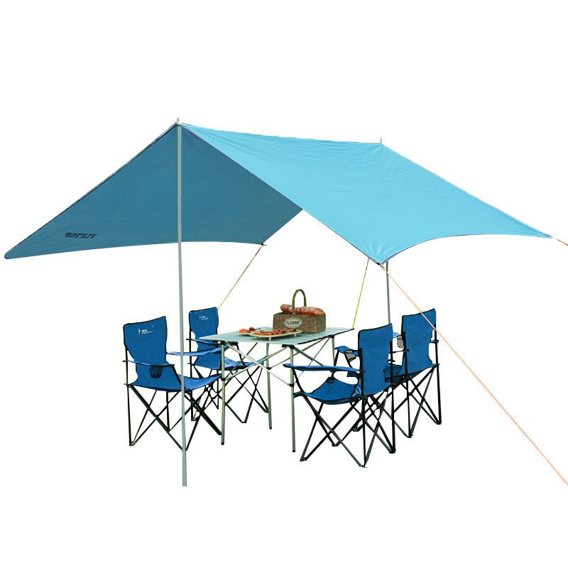 Auvent d'ombre solaire pour camping - tente 3x3 m, ultra légère et résistante aux intempéries - IVOIRART.COM