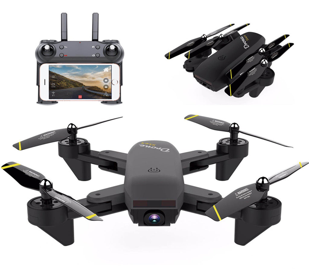 Avion télécommandé de combat avec caméra HD 1080P grand angle, photographie aérienne, quadrimoteur agile 40x30x6 cm - IVOIRART.COM