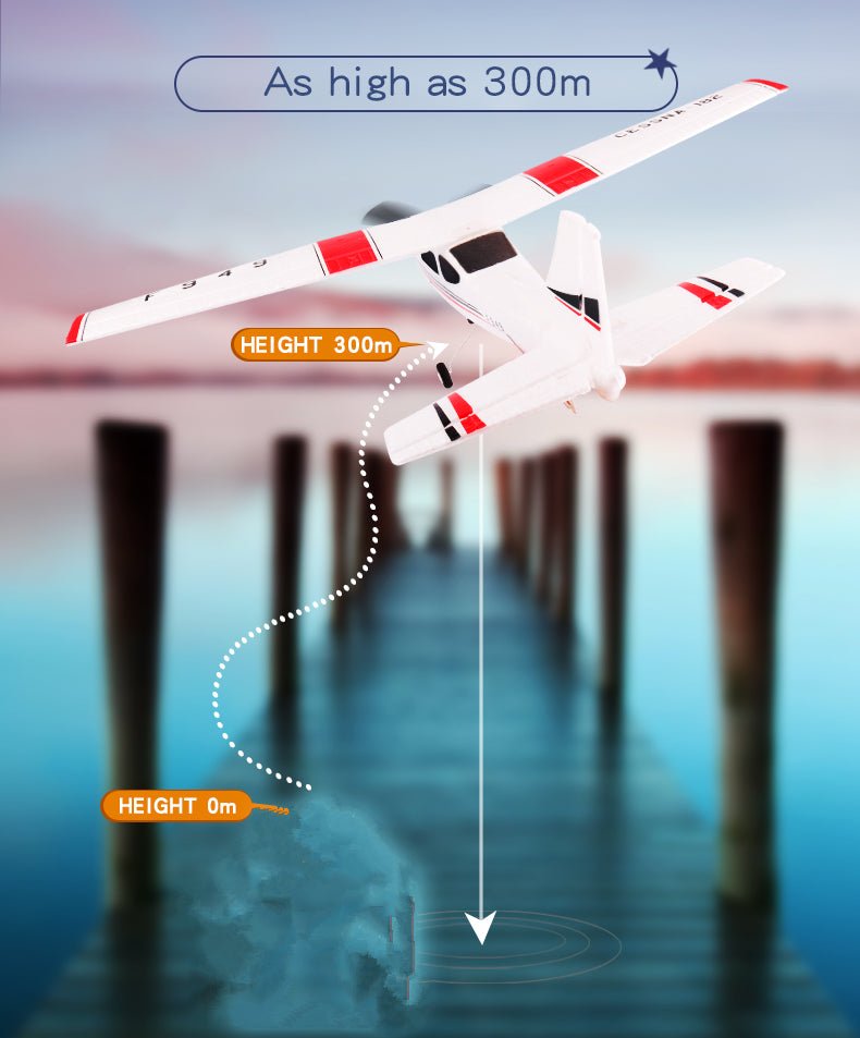 Avion télécommandé en mousse 2.4G modèle jouet - Vol stable, facile à piloter!!! - IVOIRART.COM
