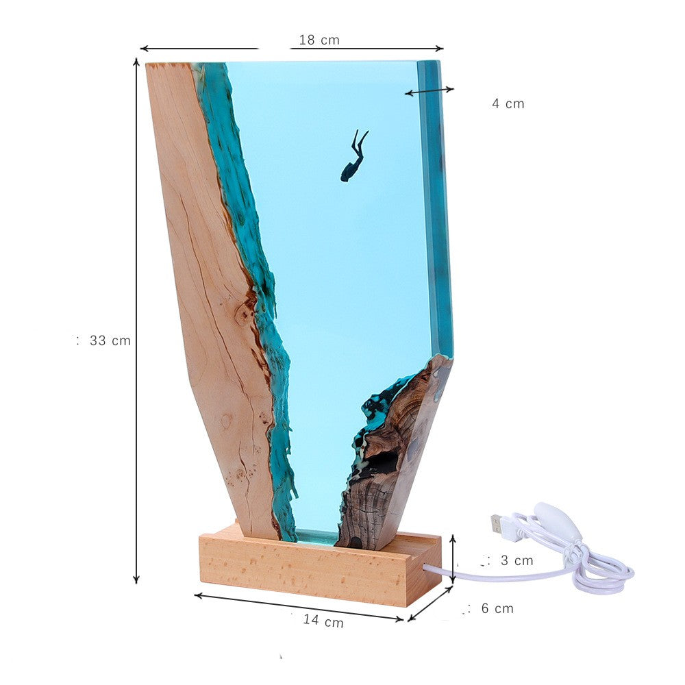 Décoration de Table Océan Cave Diver