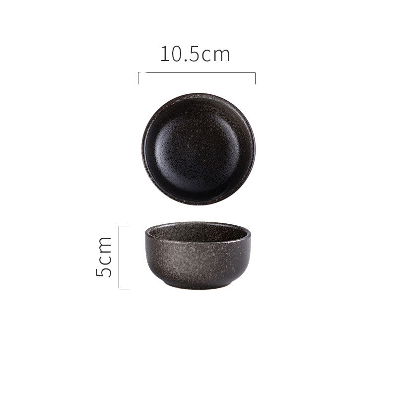 Japanese Bowl 4.5 Rice Bowl Ceramic  Small  Rice Bowl Soup Restaurant Spoon Plate Tableware Set