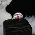 Bague Femme Française Luxe Léger Réglable, Bande en Cuivre Plaqué Or 18K