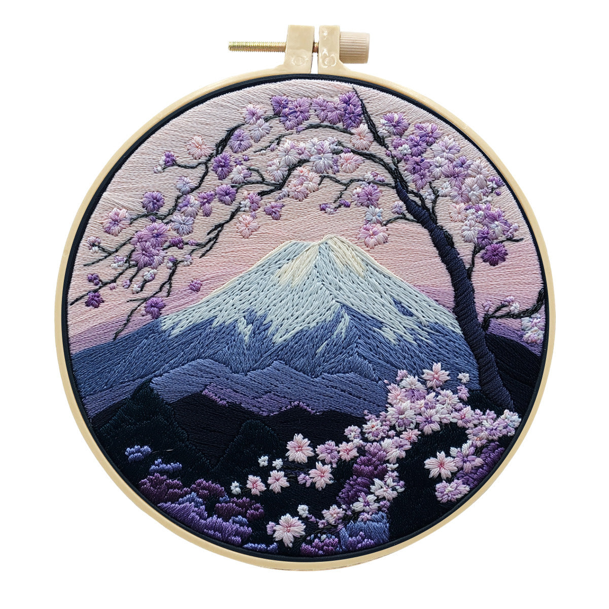 Kit de matériel d'art textile fait main à broderie créative