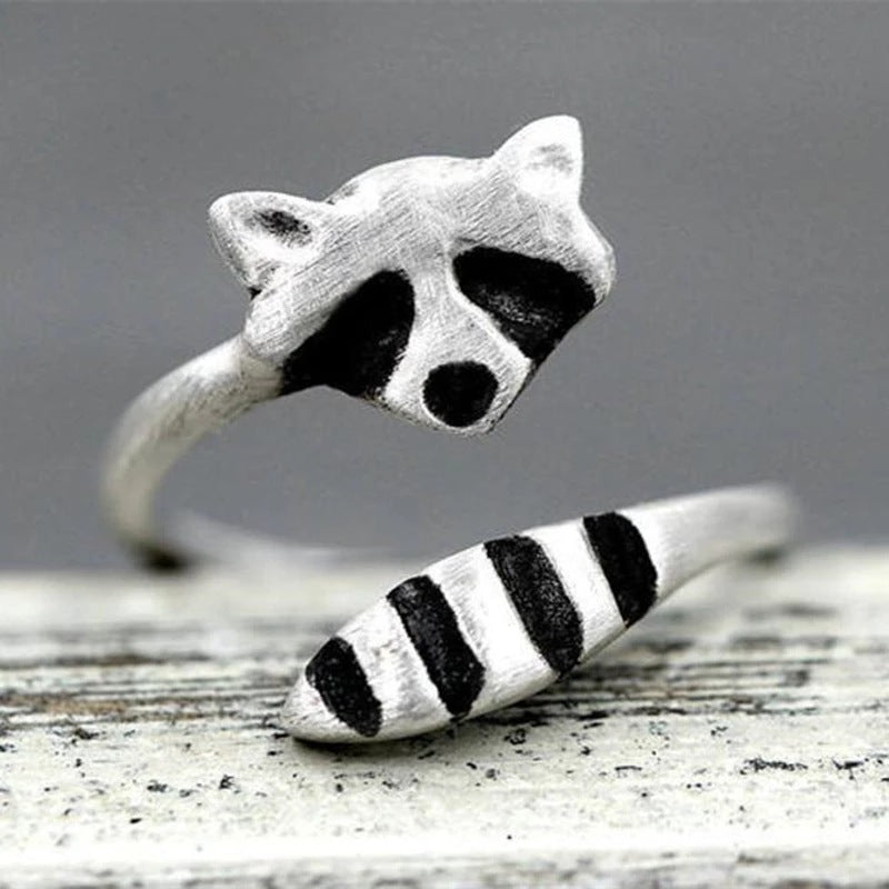 Bague en Bijou Animal avec une Mignonne Queue de Renard pour Femmes