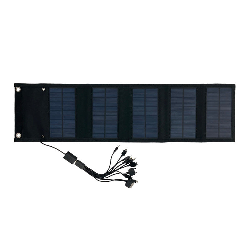 Chargeur Pliable Portable à Panneau Solaire pour Voyage en Camping avec Alimentation
