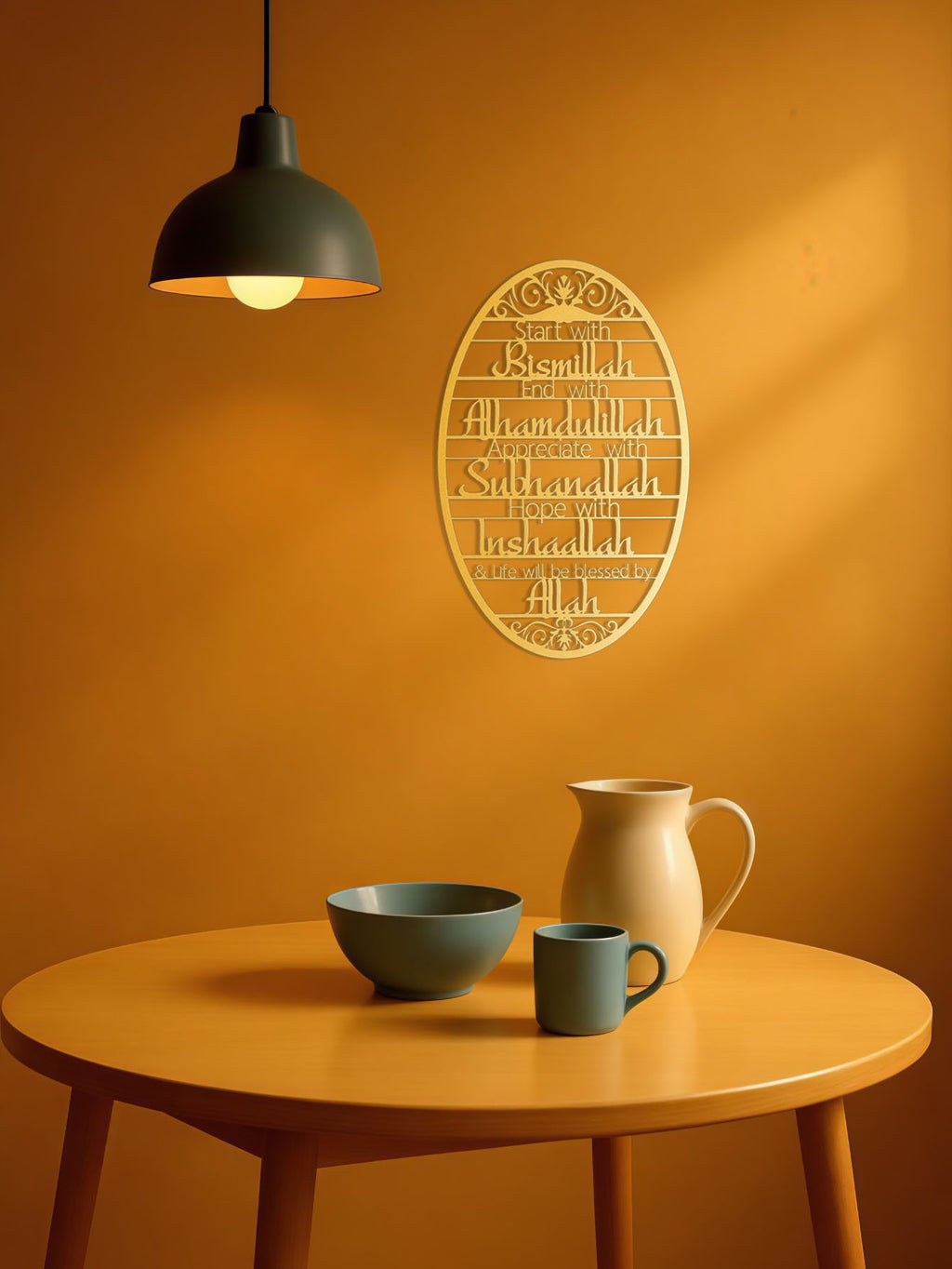 Art mural métallique – Décoration murale élégante pour étude, chambre et plus – Décoration de pièce