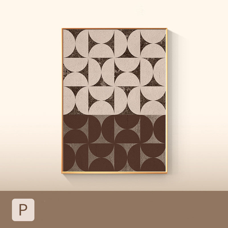 Affiche Géométrique Colorée Minimaliste Impression sur Toile