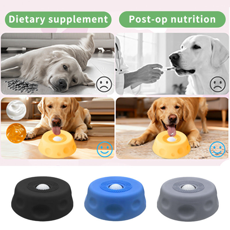 Gamelle Léchable Liquide pour Chien à Nourrissage Lent Antidérapante Sphérique