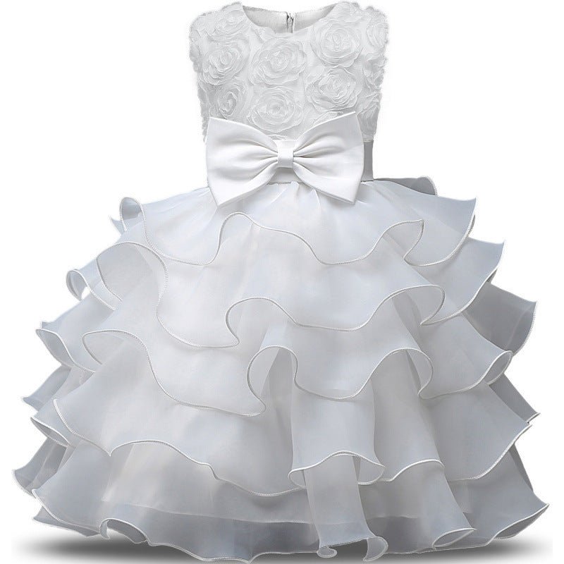 Baby Girl Dress Bridesmaid Wedding Party Children Clothing - IVOIRART.COM