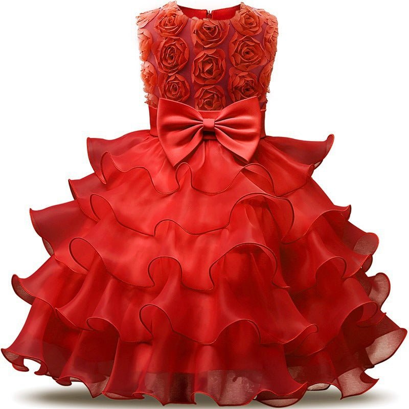 Baby Girl Dress Bridesmaid Wedding Party Children Clothing - IVOIRART.COM