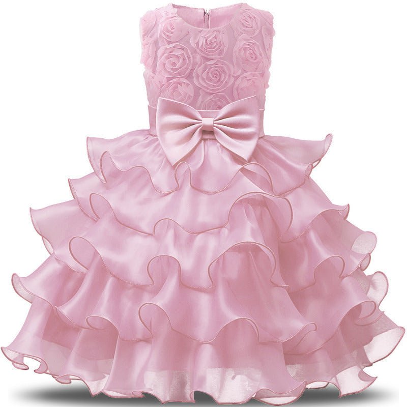 Baby Girl Dress Bridesmaid Wedding Party Children Clothing - IVOIRART.COM