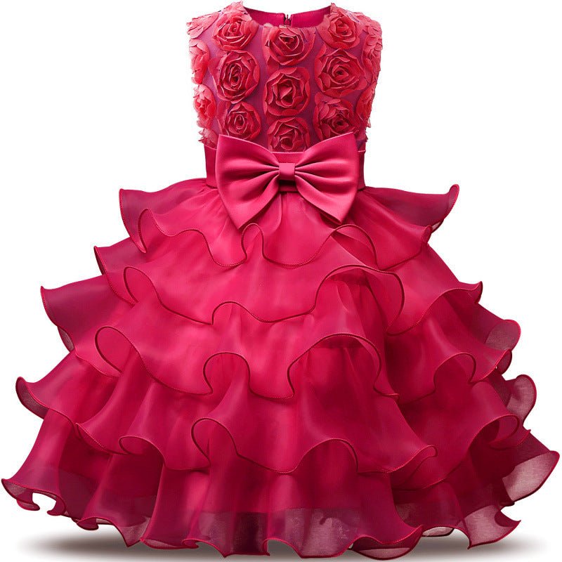 Baby Girl Dress Bridesmaid Wedding Party Children Clothing - IVOIRART.COM