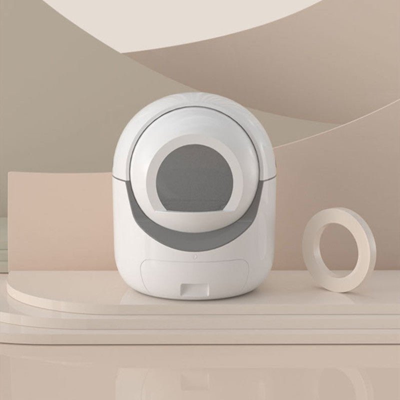 Bac à Litière pour Chat Entièrement Automatique avec Désodorisant Électrique et Enceinte Complète - IVOIRART.COM
