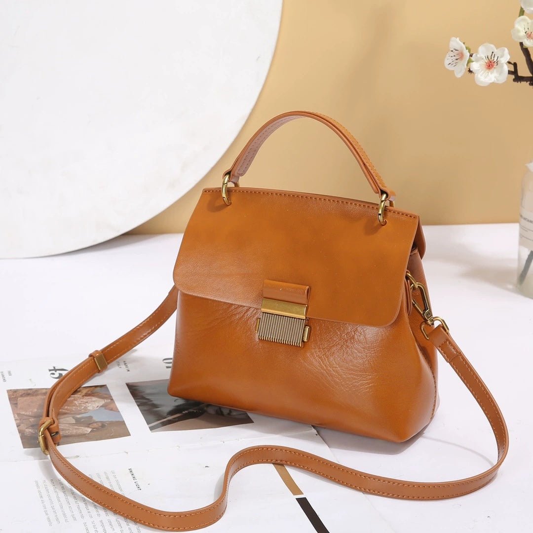 Badi Leather Sac Femme en cuir pleine fleur, grand volume, cabas et bandoulière! - IVOIRART.COM