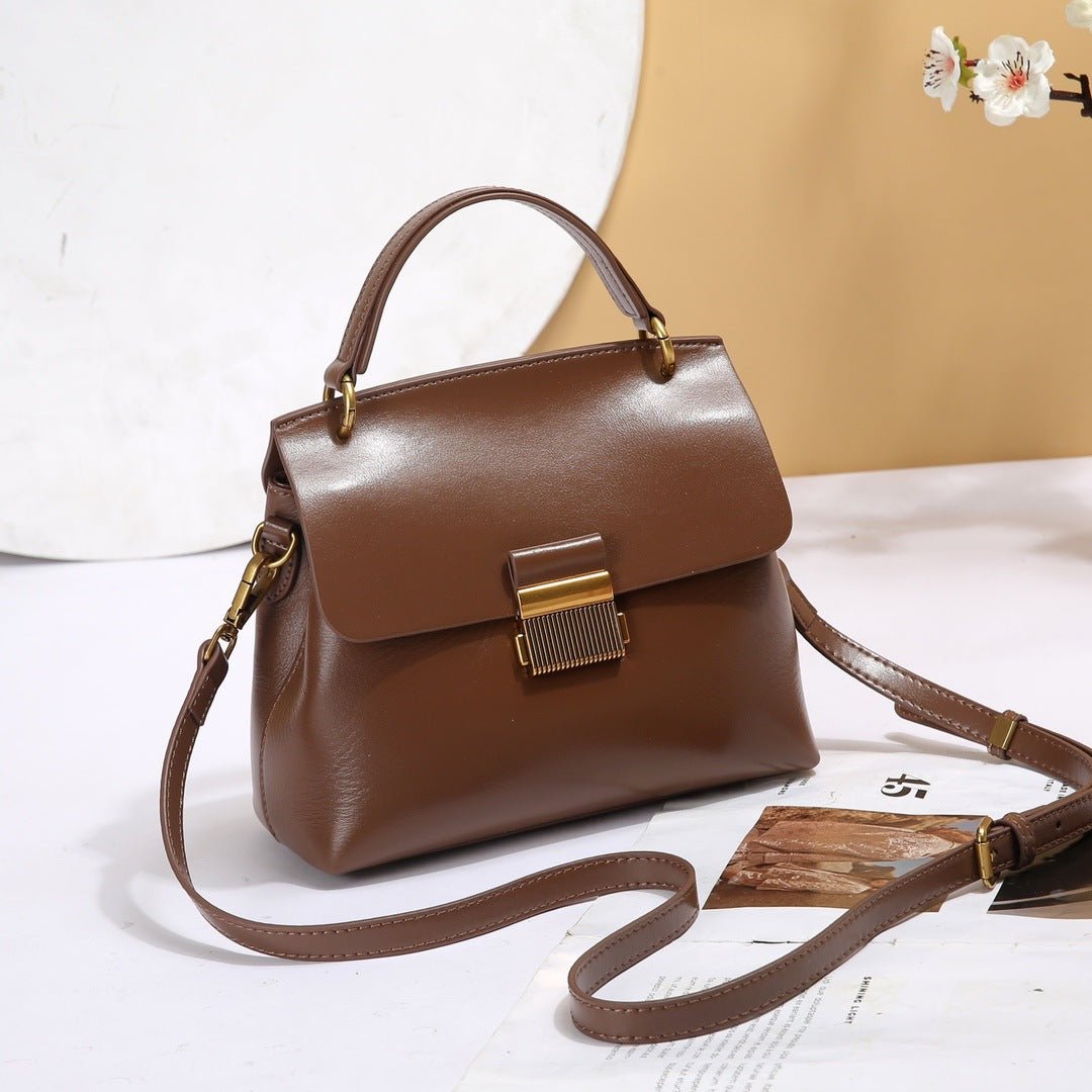 Badi Leather Sac Femme en cuir pleine fleur, grand volume, cabas et bandoulière! - IVOIRART.COM