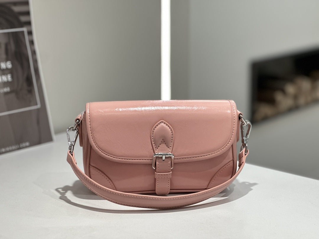 Badi Sac Saddle en Cuir Vachette Grain Supérieur 2026 — Crossbody Urbain MiniBag - IVOIRART.COM
