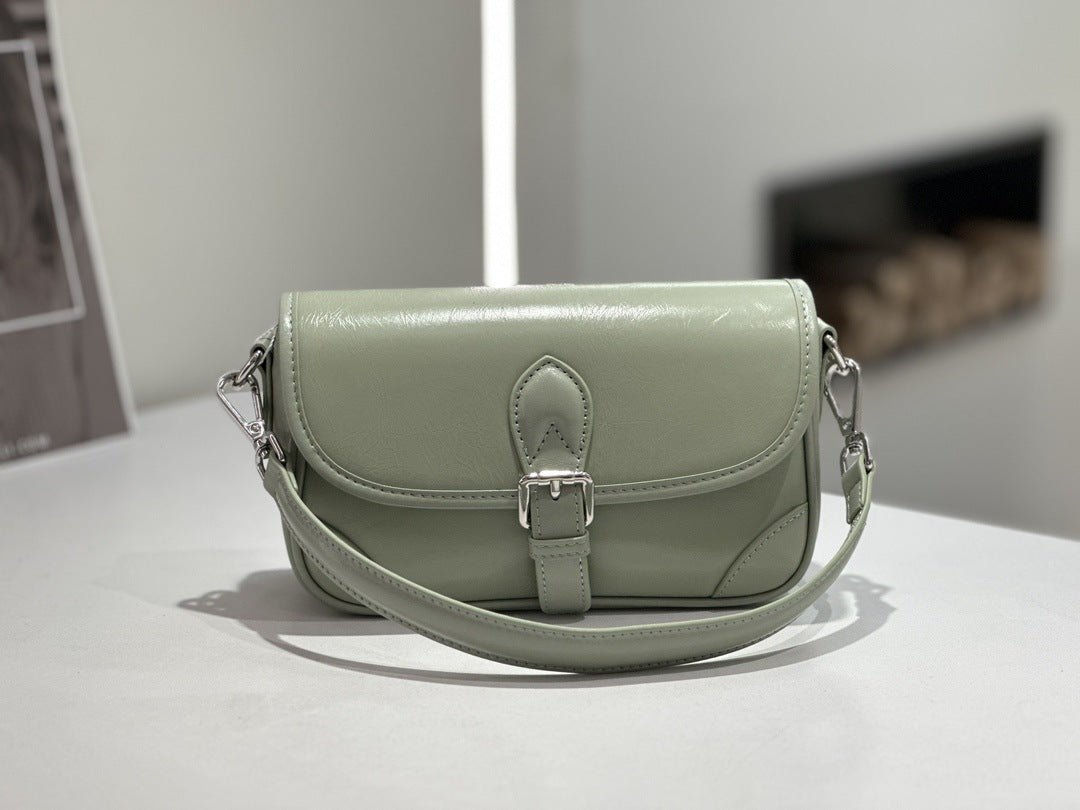 Badi Sac Saddle en Cuir Vachette Grain Supérieur 2026 — Crossbody Urbain MiniBag - IVOIRART.COM