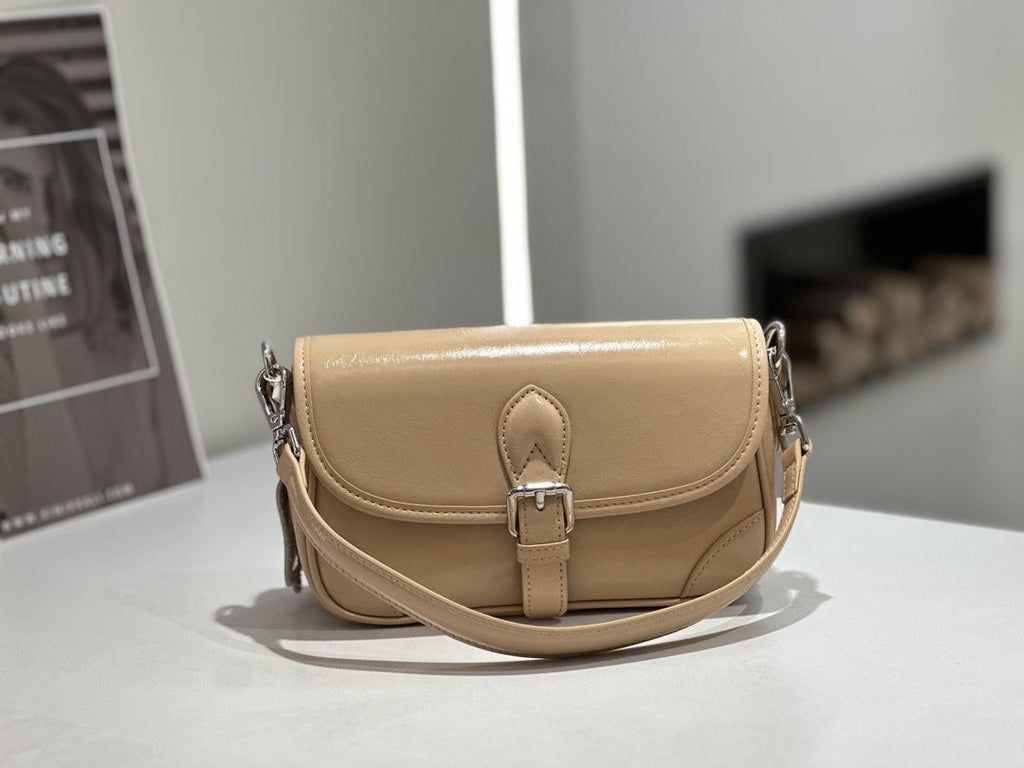 Badi Sac Saddle en Cuir Vachette Grain Supérieur 2026 — Crossbody Urbain MiniBag - IVOIRART.COM
