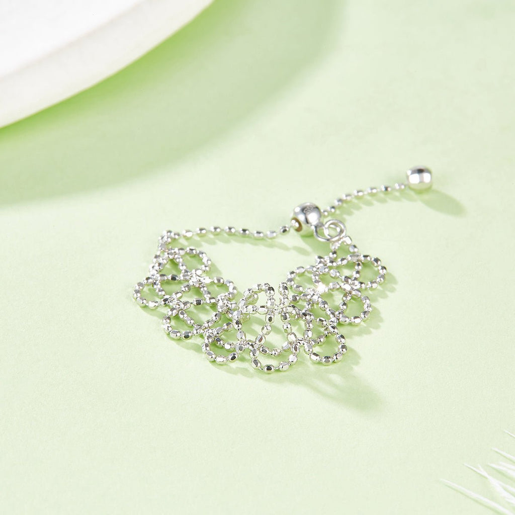 Bague Creuse en Argent Sterling S925 0,7g Légère Ajustable 14-21mm 8,4mm Largeur - IVOIRART.COM