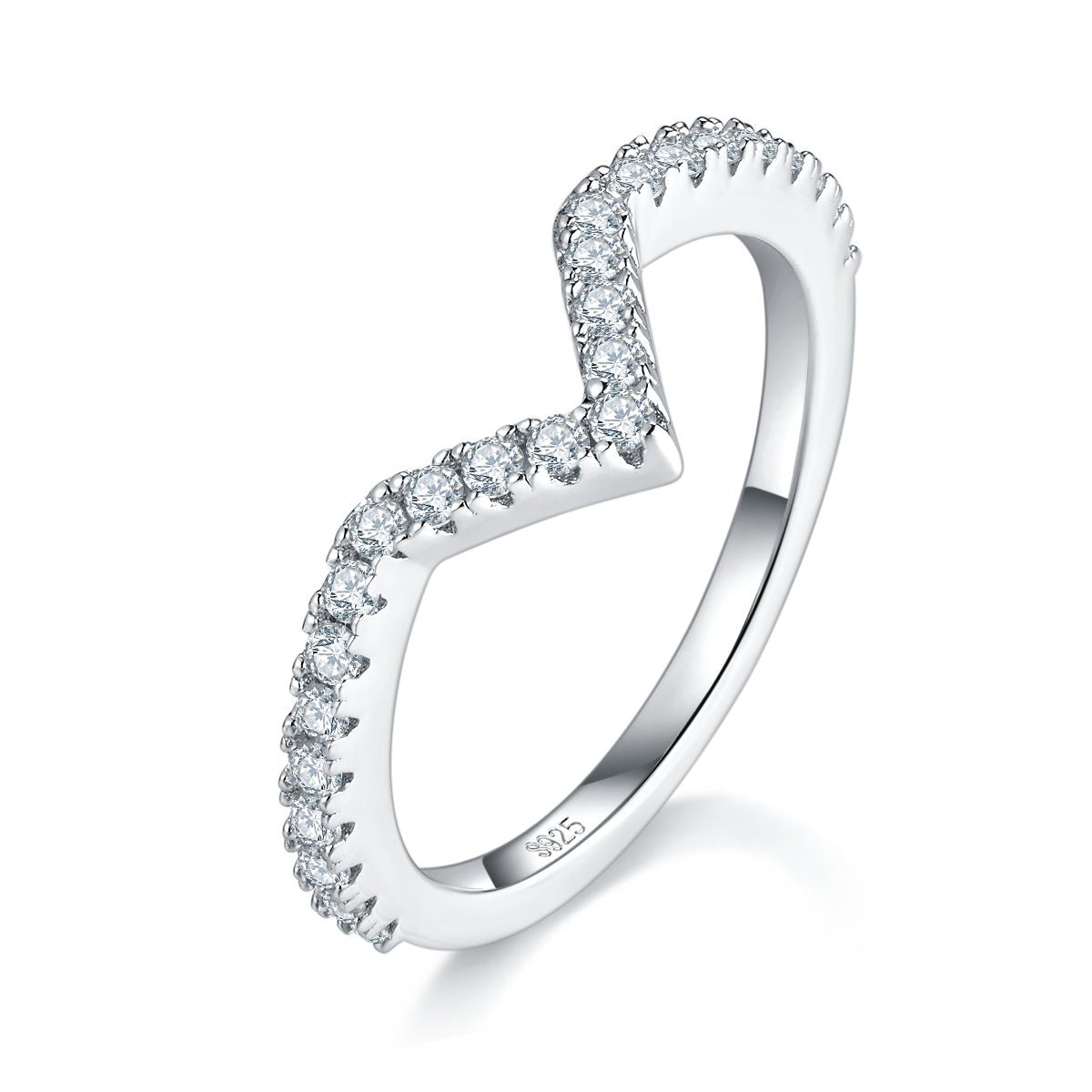 Bague de fiançailles Moissanite princesse 1 Ct S925 Argent D VVS1, Taille 5-9 GRA - IVOIRART.COM