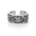 Bague Déclaration Œil d'Horus Rétro en Argent Sterling 925, Style Bohème Mystique, Cadeau Idéal Anniversaire & Spirituel - IVOIRART.COM