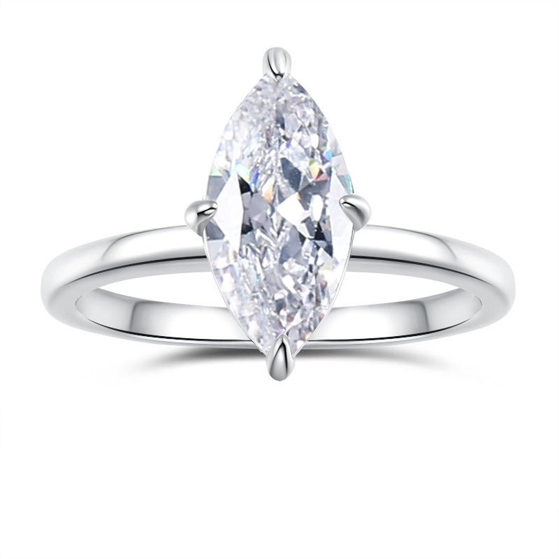Bague décontractée pour femme la plus vendue, moissanite éclatante - IVOIRART.COM