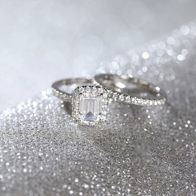 Bague Femme en Argent Sterling avec Pierre, Design Original à Quadrilatère Élégant - IVOIRART.COM