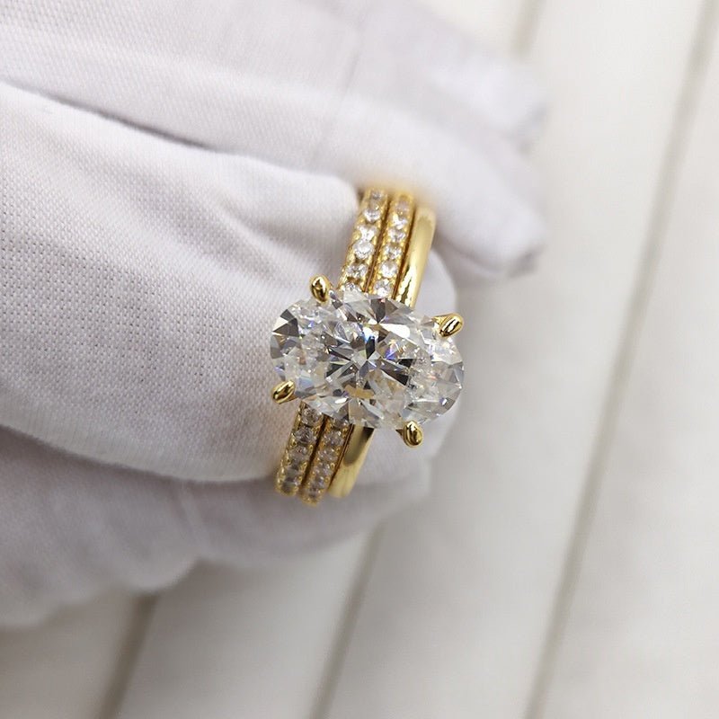 Bague Femme Tendance Style Européen et Américain en Forme Ovale Élégante - IVOIRART.COM