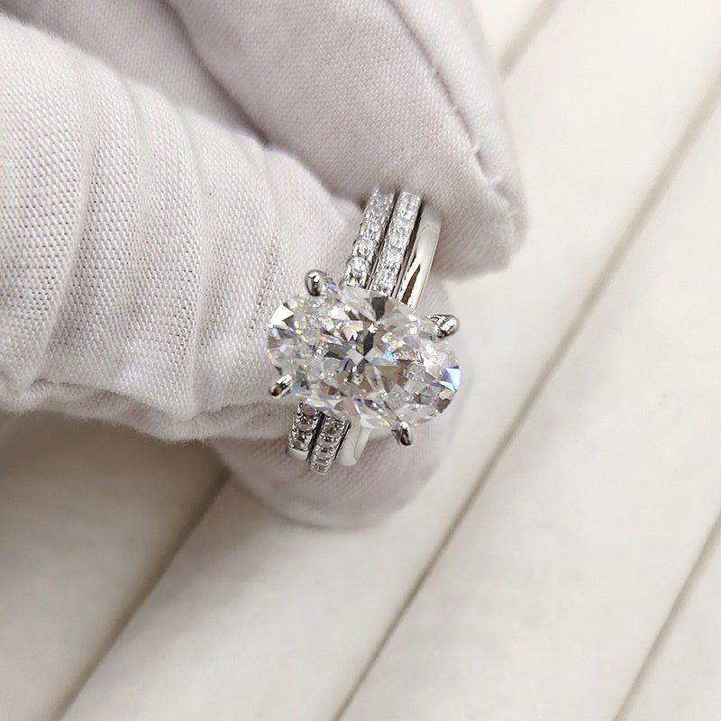 Bague Femme Tendance Style Européen et Américain en Forme Ovale Élégante - IVOIRART.COM