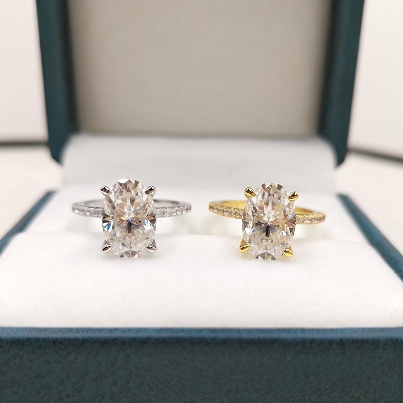 Bague Femme Tendance Style Européen et Américain en Forme Ovale Élégante - IVOIRART.COM