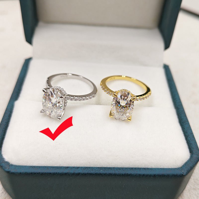 Bague Femme Tendance Style Européen et Américain en Forme Ovale Élégante - IVOIRART.COM