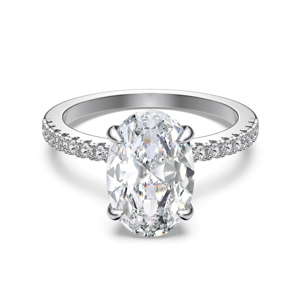 Bague Femme Tendance Style Européen et Américain en Forme Ovale Élégante - IVOIRART.COM