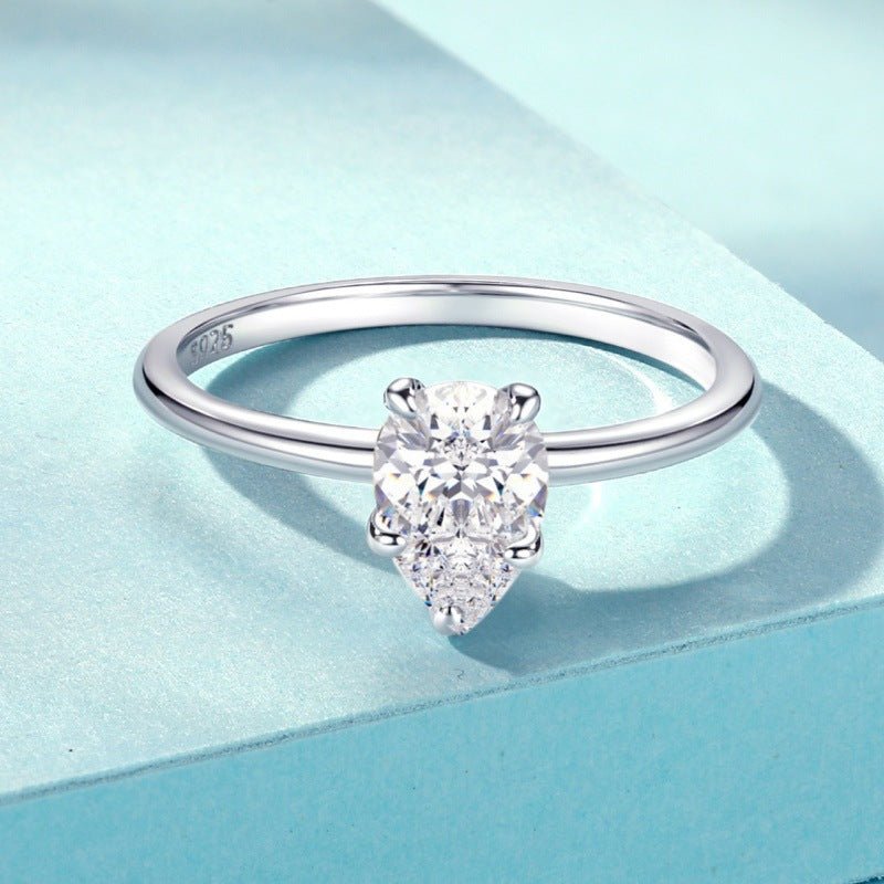 Bague Fermée Éternelle en Zircon pour Femme, Élégance et Style Chic Argenté - IVOIRART.COM