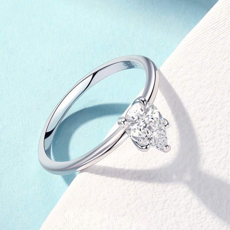 Bague Fermée Éternelle en Zircon pour Femme, Élégance et Style Chic Argenté - IVOIRART.COM