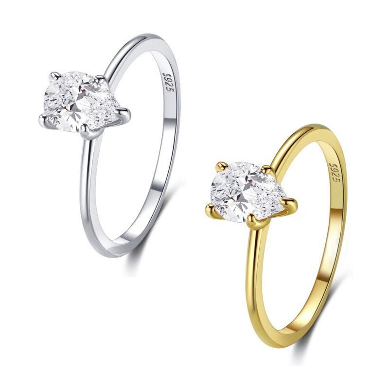Bague Fermée Éternelle en Zircon pour Femme, Élégance et Style Chic Argenté - IVOIRART.COM