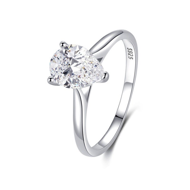 Bague Fermée Éternelle en Zircon pour Femme, Élégance et Style Chic Argenté - IVOIRART.COM
