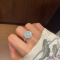 Bague Fleur Trésor Émaillée en Filigrane Argent 999,9‰, Style Rétro Luxueux, Cadeau Idéal Anniversaires Fêtes - IVOIRART.COM