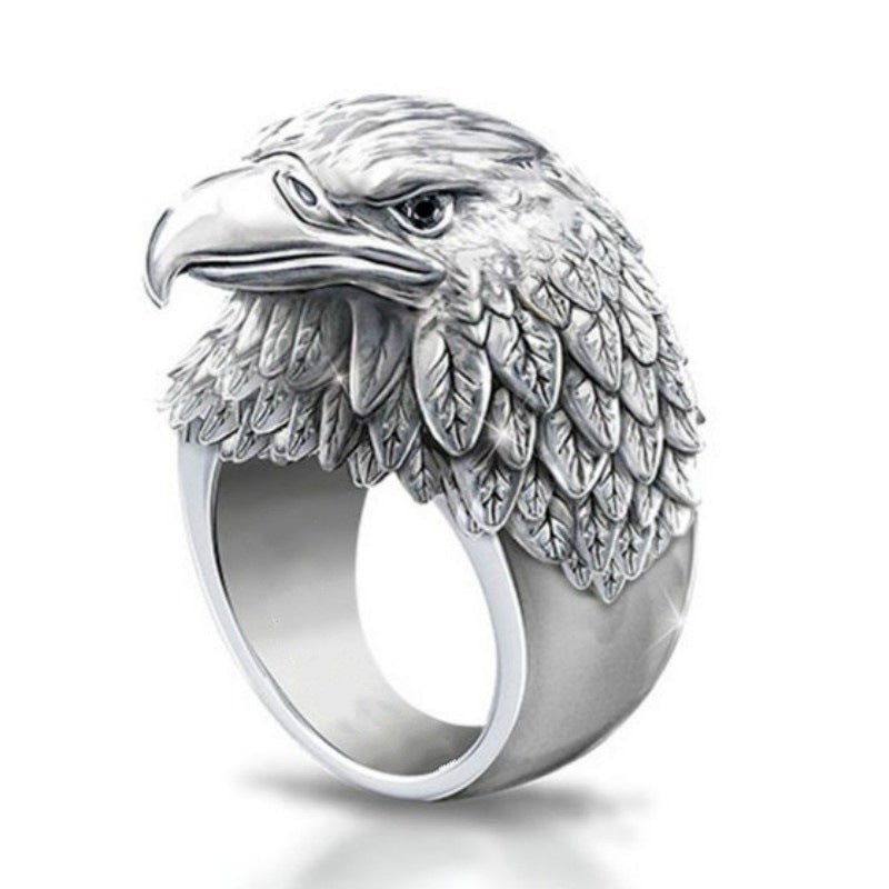 Bague Homme Viking Vintage 3D Aigle en Alliage — Style Européen Américain Unique - IVOIRART.COM
