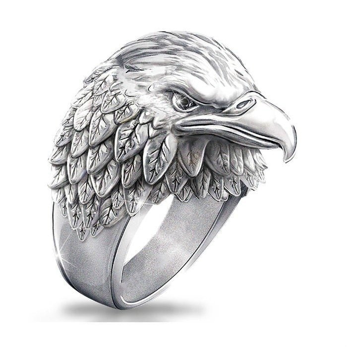 Bague Homme Viking Vintage 3D Aigle en Alliage — Style Européen Américain Unique - IVOIRART.COM