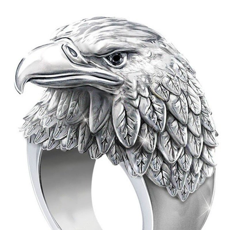 Bague Homme Viking Vintage 3D Aigle en Alliage — Style Européen Américain Unique - IVOIRART.COM