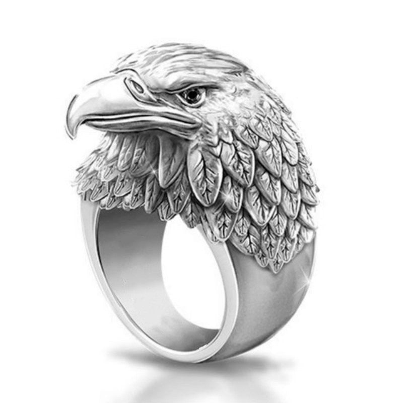 Bague Homme Viking Vintage 3D Aigle en Alliage — Style Européen Américain Unique - IVOIRART.COM