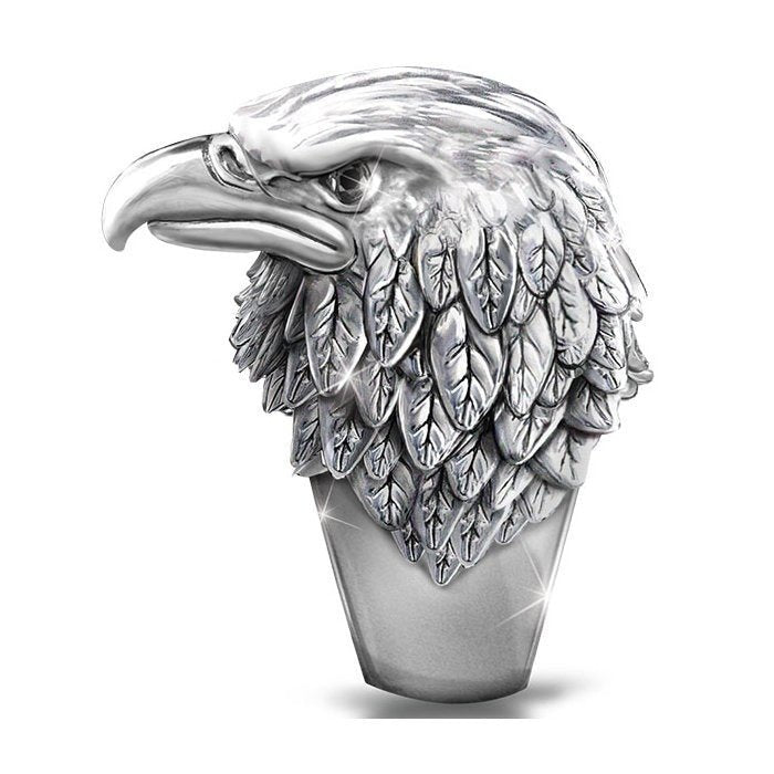Bague Homme Viking Vintage 3D Aigle en Alliage — Style Européen Américain Unique - IVOIRART.COM