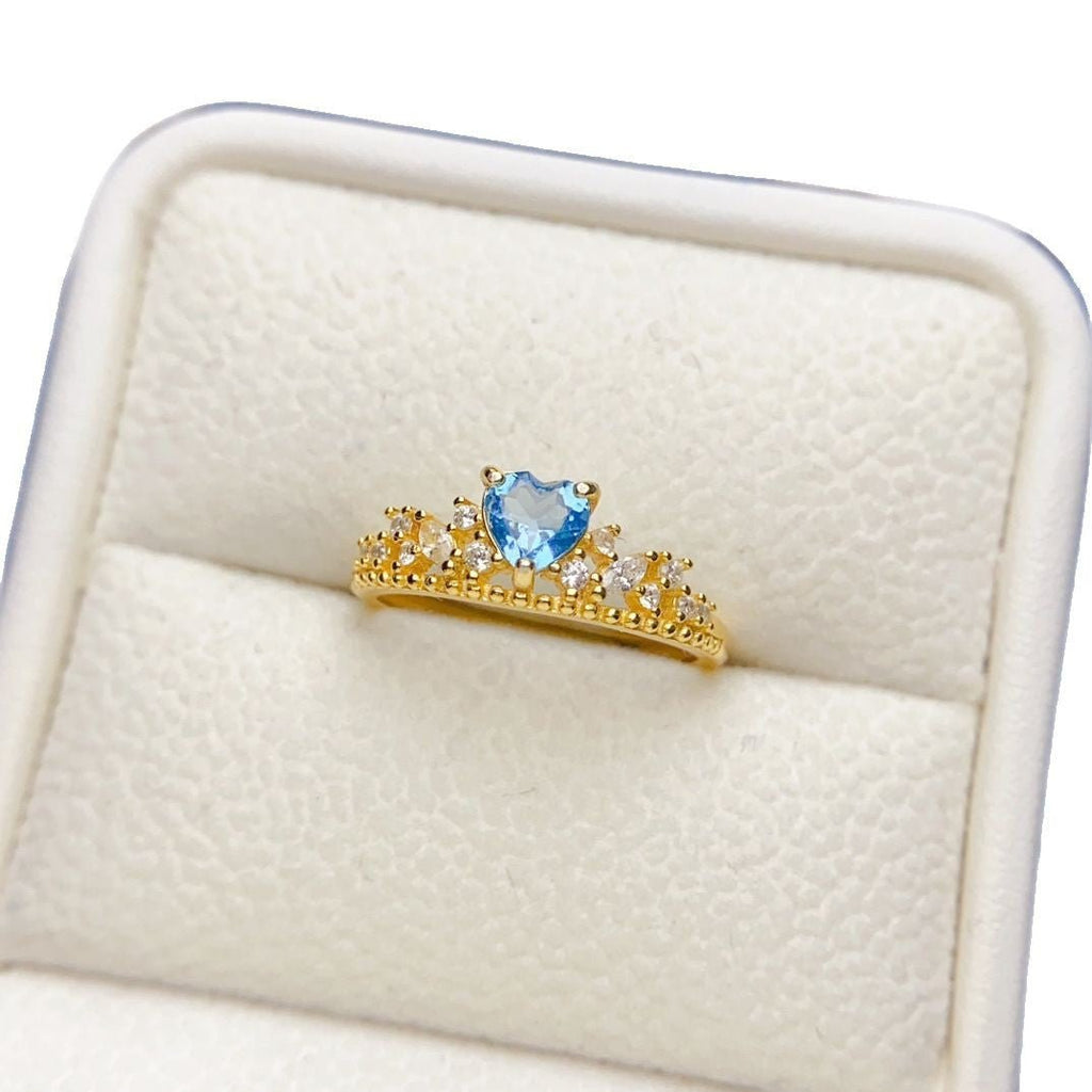 Bague topaze naturelle unique en argent S925, style OL ajustable pour femmeschic - IVOIRART.COM
