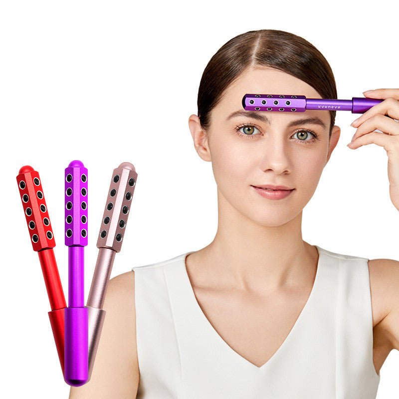 Baguette de Beauté Germanium 30 Pierres Roller Visage Anti - Rides Massage - IVOIRART.COM