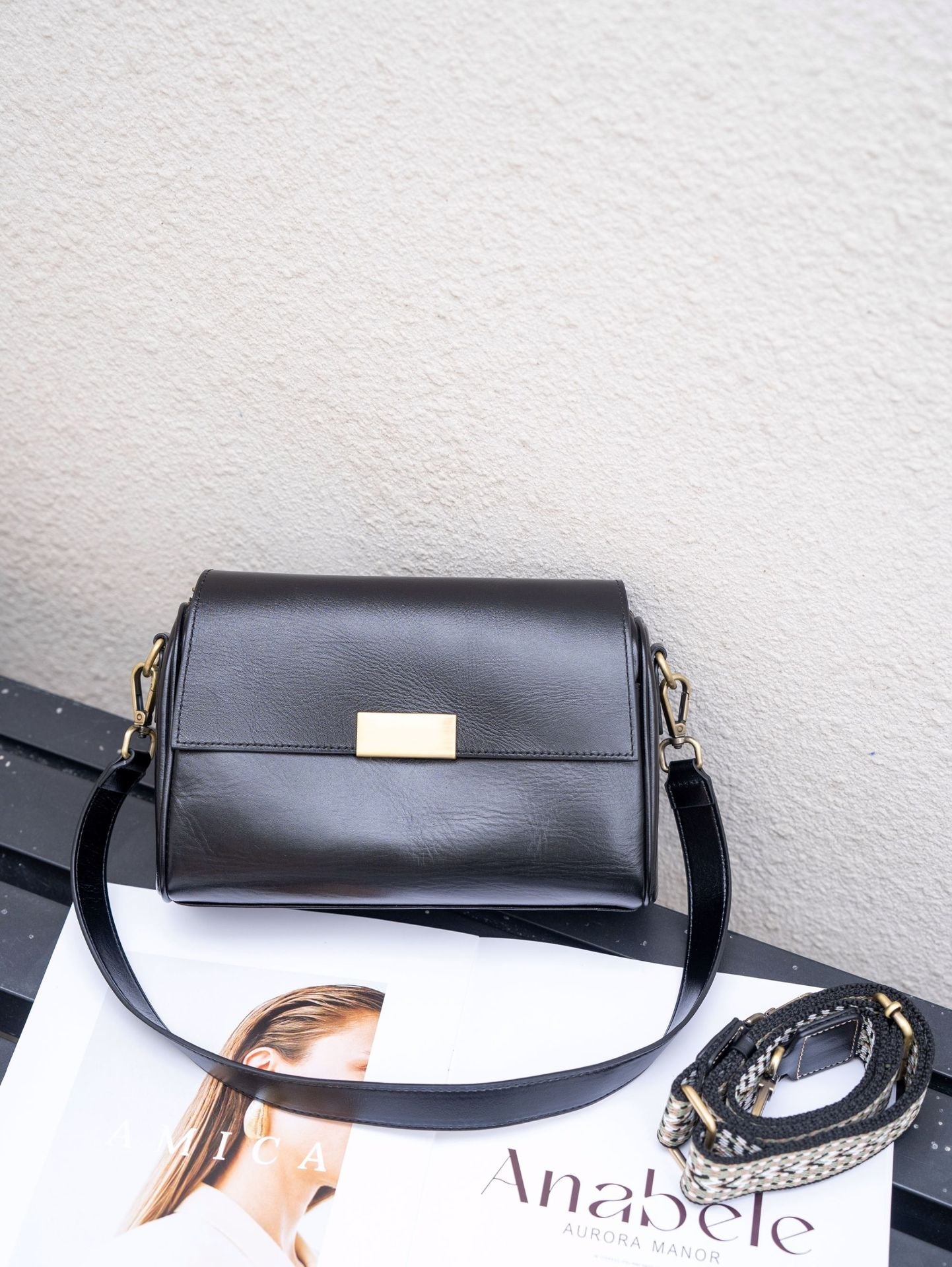 Baidi Leather Sac Femme 2025 Cuir Véritable Top-Grain Crossbody Sac Élégant Chic - IVOIRART.COM