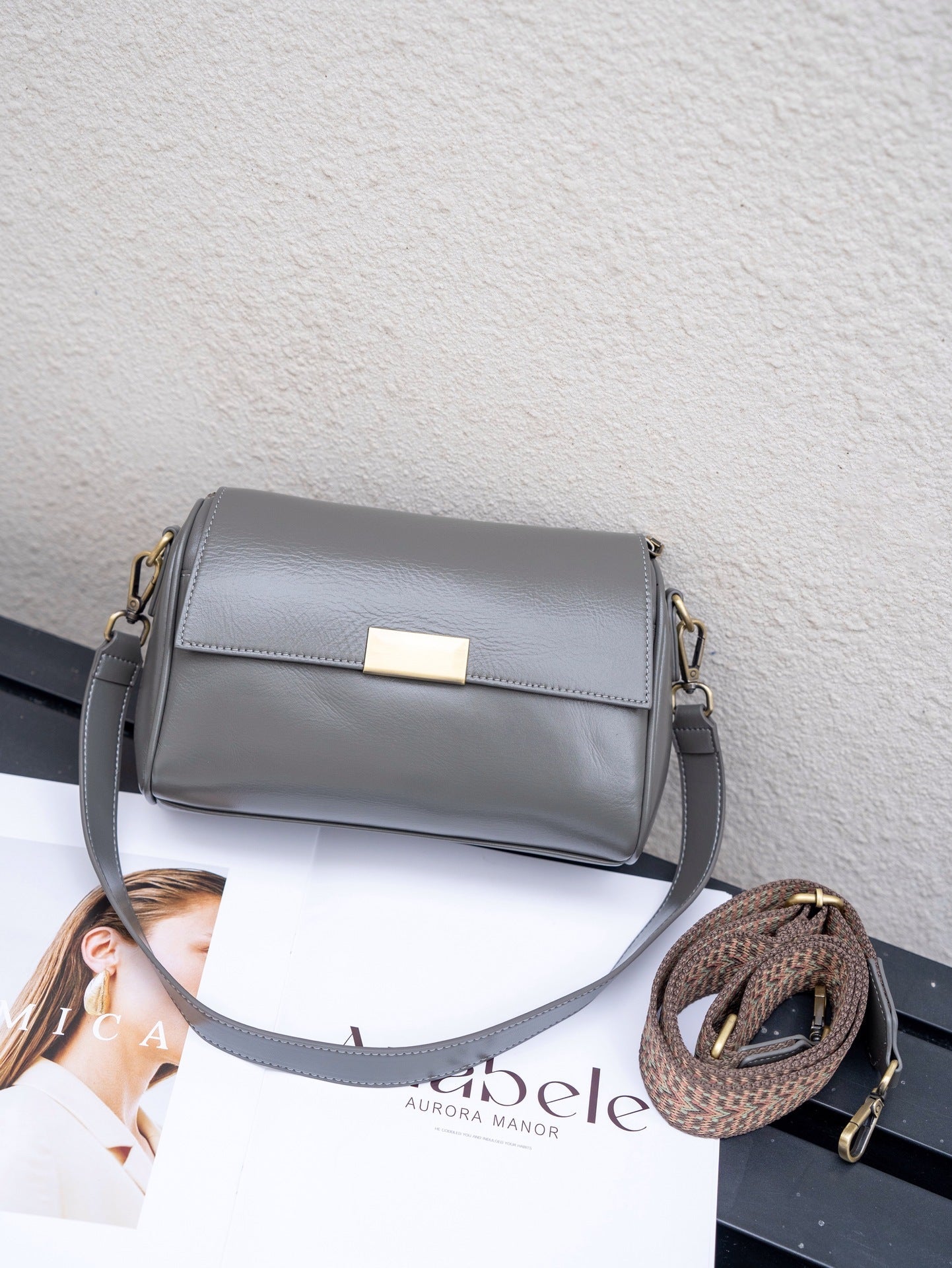 Baidi Leather Sac Femme 2025 Cuir Véritable Top-Grain Crossbody Sac Élégant Chic - IVOIRART.COM