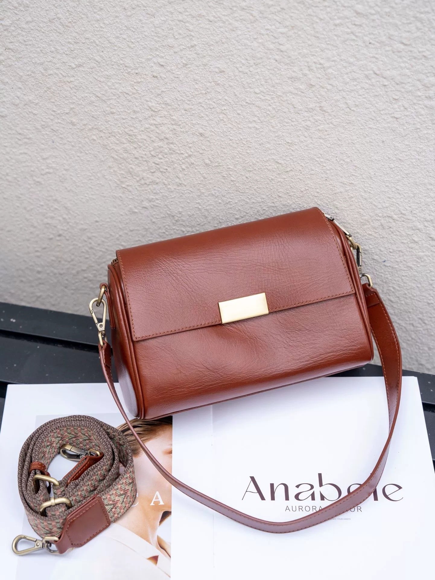 Baidi Leather Sac Femme 2025 Cuir Véritable Top-Grain Crossbody Sac Élégant Chic - IVOIRART.COM