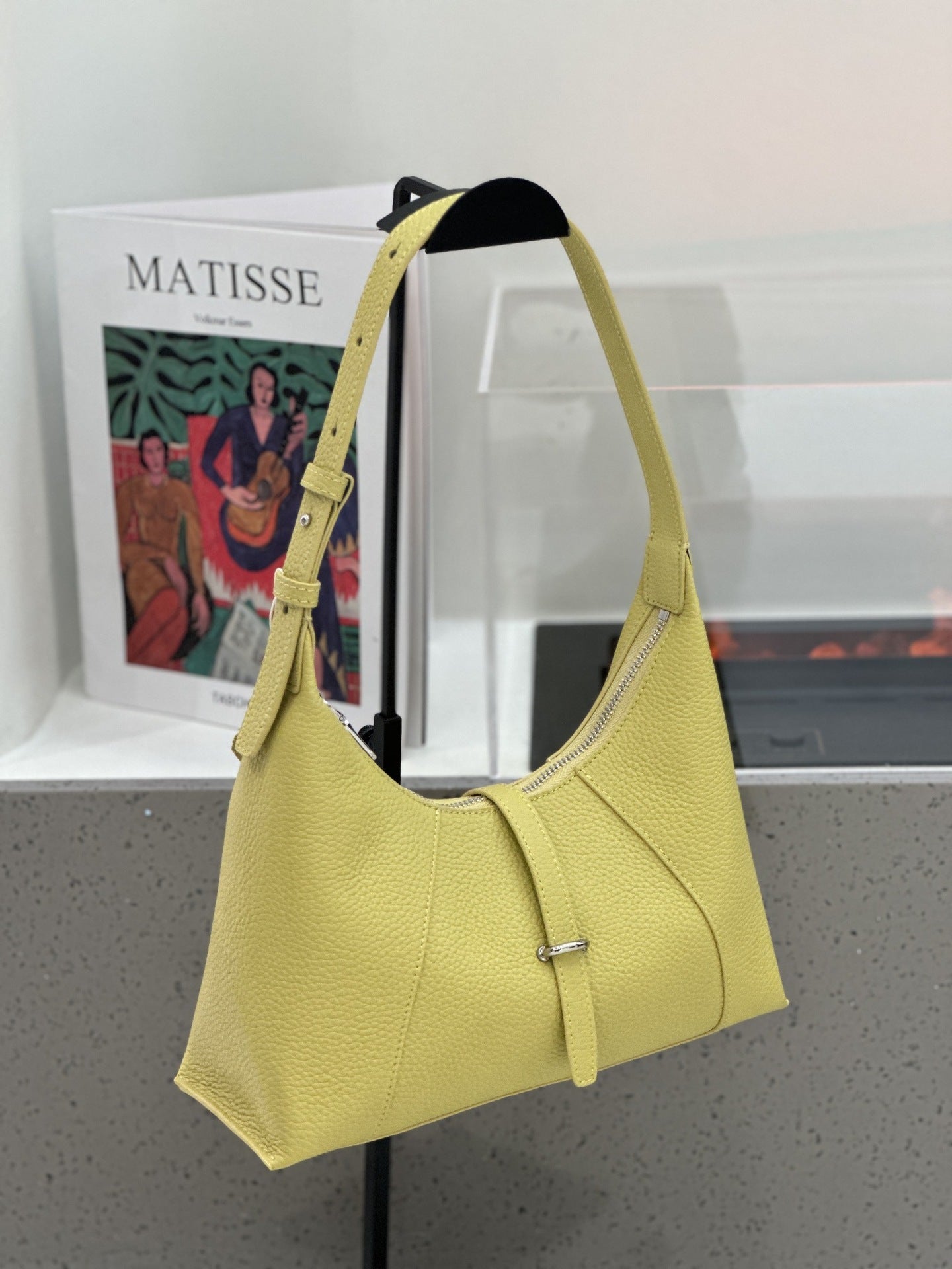 Baidie Sac Cuir Femme 2025 Première couche Vachette Dumpling Croissant Noir Chic - IVOIRART.COM