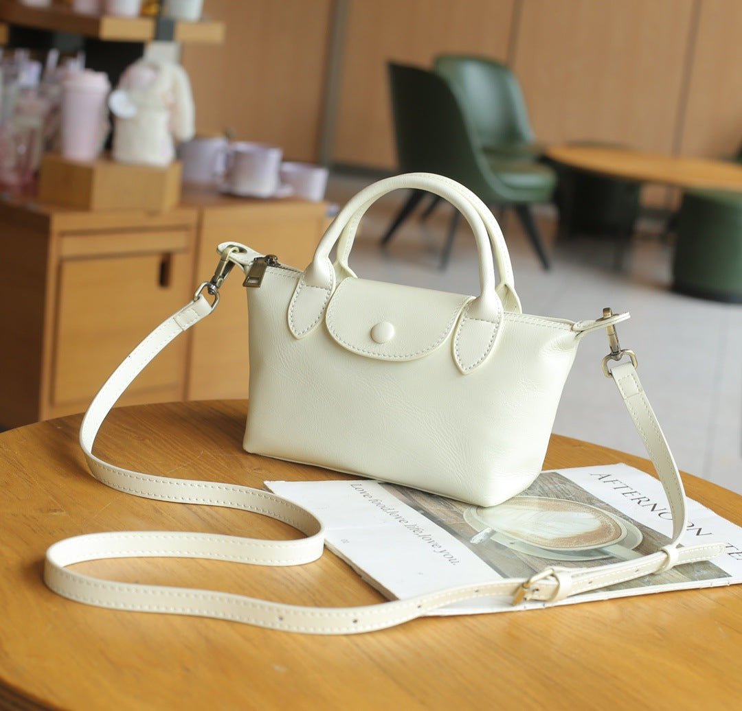 Baidie Sac en Cuir Femme Dumpling, Cuir Vachette Véritable, Petit CrossbodyEco - IVOIRART.COM